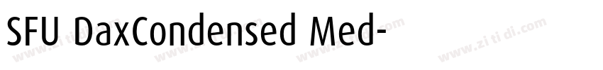SFU DaxCondensed Med字体转换